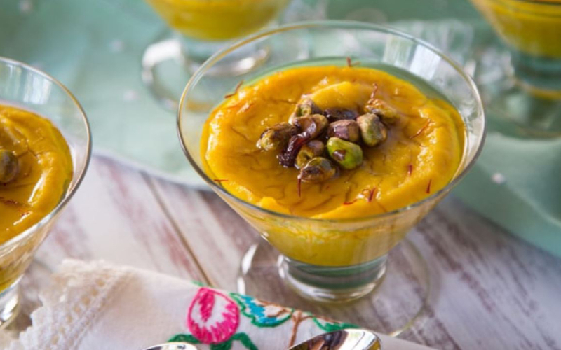 Have a Sweet Tooth? Try Saffron Pudding