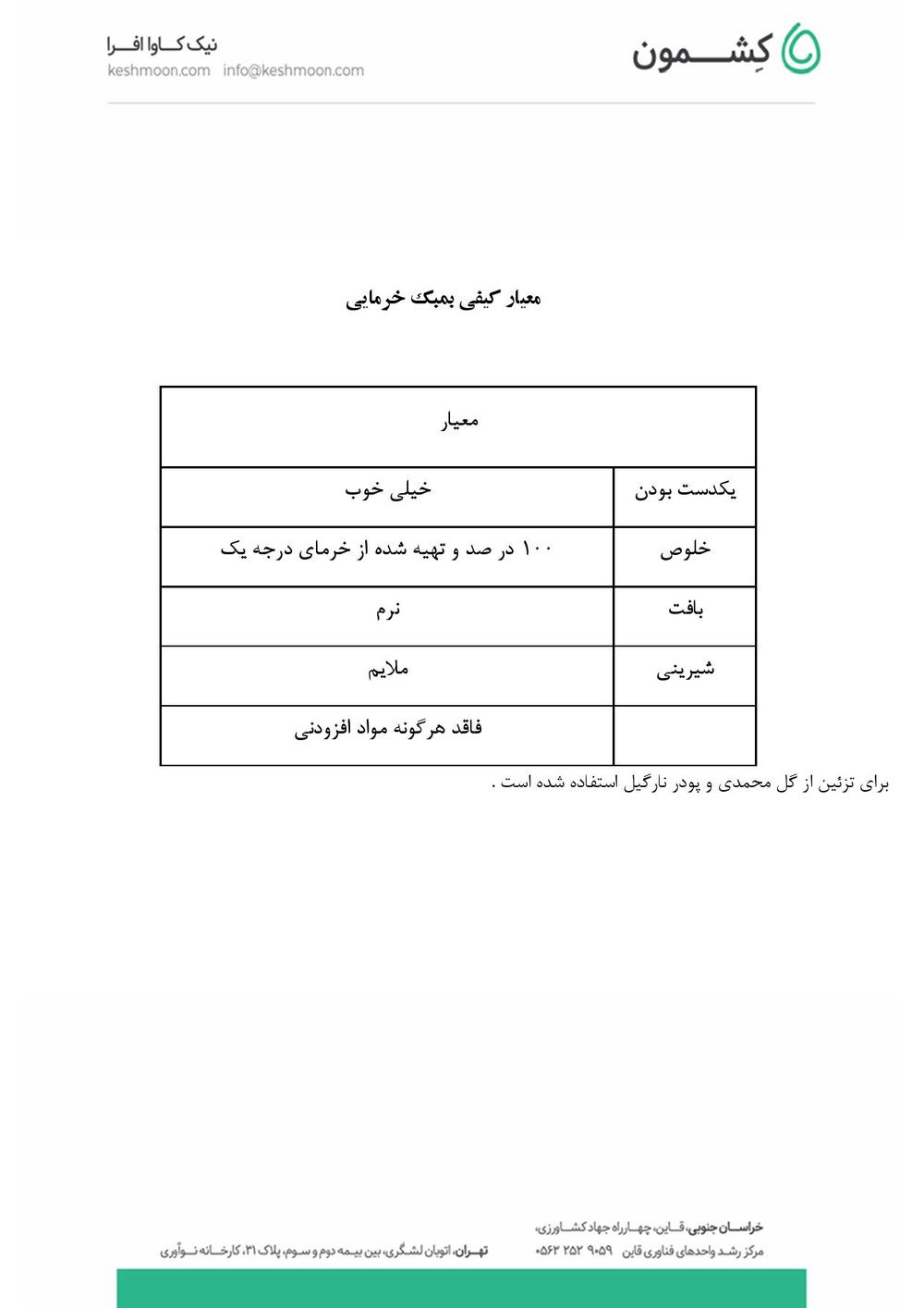 نتیجه آزمایش بُمبک خرمایی