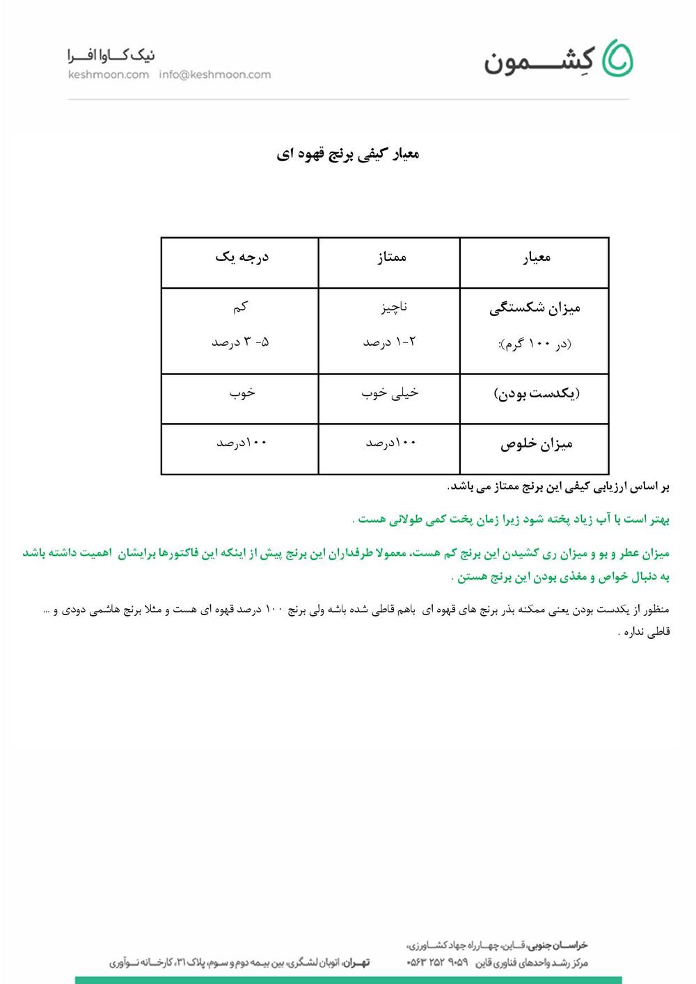 نتیجه آزمایش برنج قهوه‌ای سالم